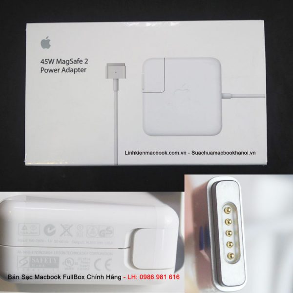 Sạc Macbook 45w Magsafe 2 FullBox